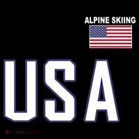 Usa Flag Alpine Skiing Gift Pocket Nordic Ski Jersey Coffee Mug thumb 5