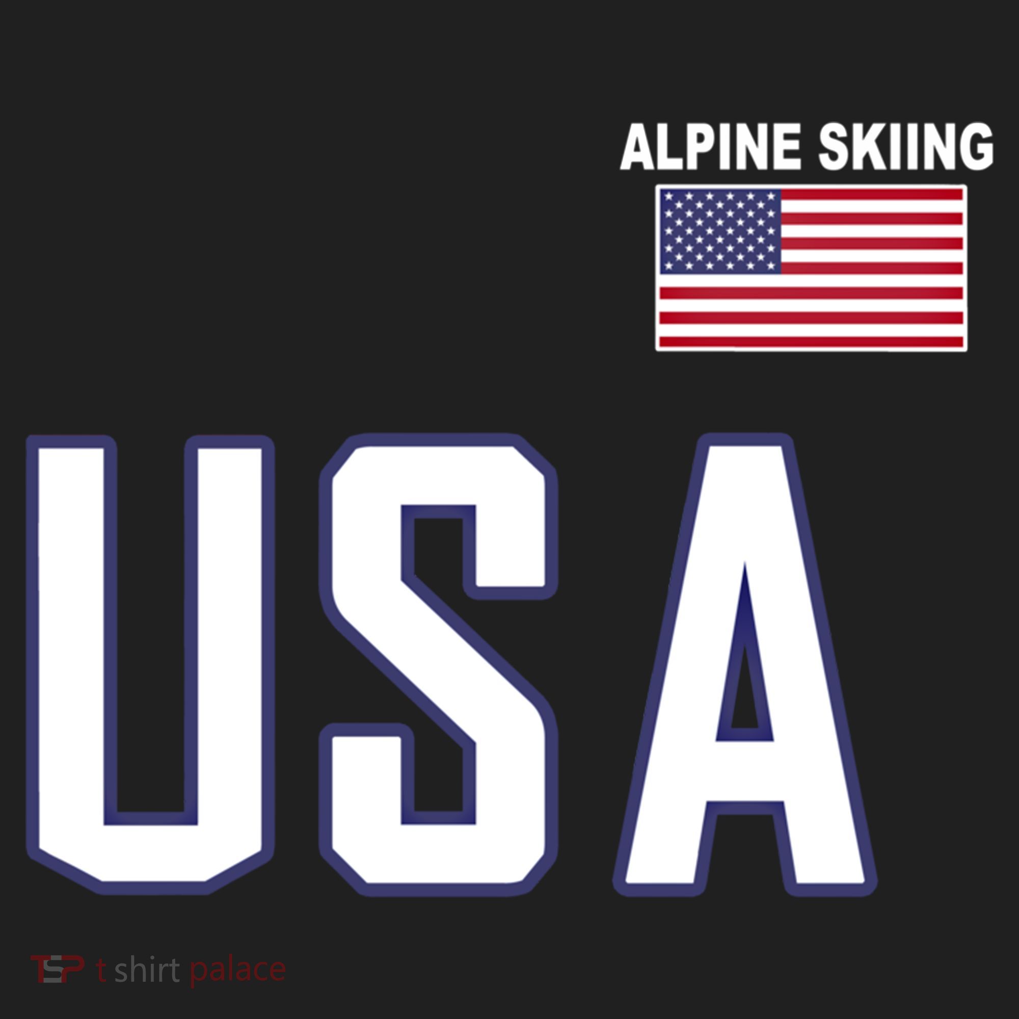 Usa Flag Alpine Skiing Gift Pocket Nordic Ski Jersey Beanie
