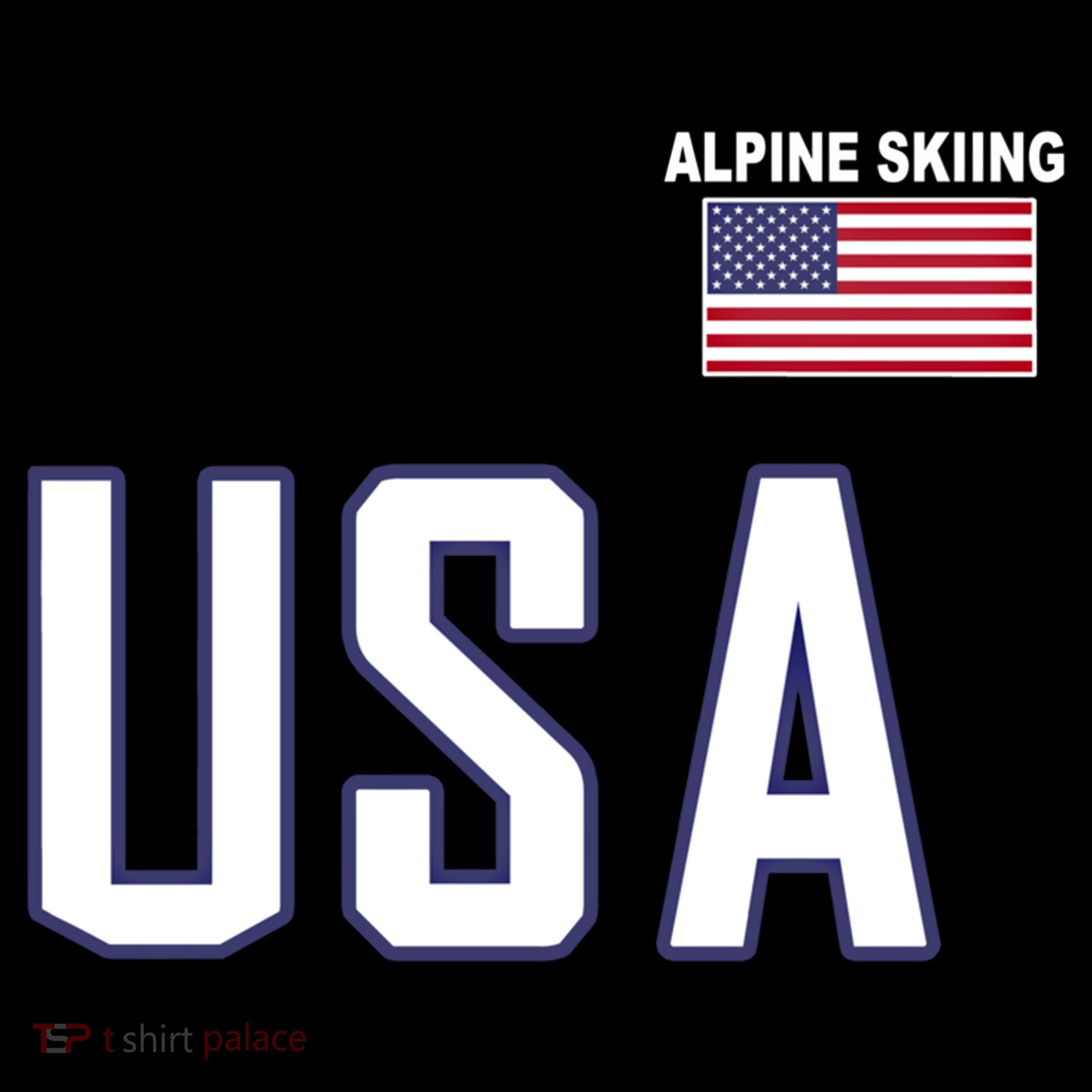 Usa Flag Alpine Skiing Gift Pocket Nordic Ski Jersey Women's Hoodie