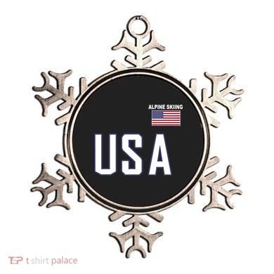 Usa Flag Alpine Skiing Gift Pocket Nordic Ski Jersey Ornament