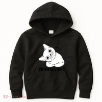 Unimpressed Funny Angry Cat Kids Hoodie thumb 0