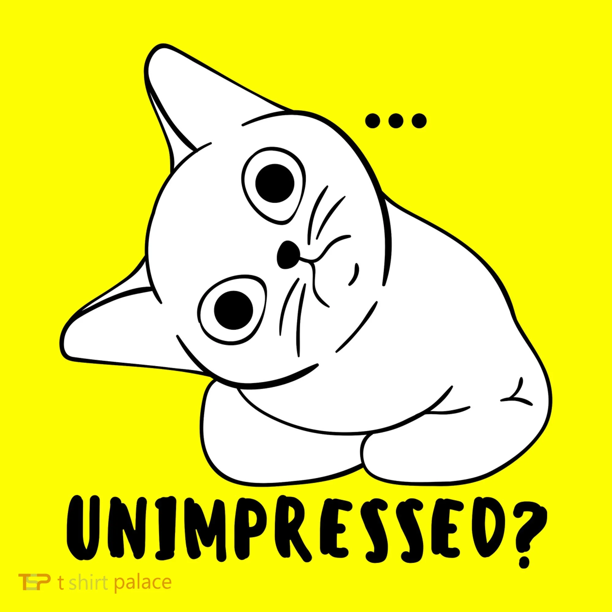 Unimpressed Funny Angry Cat Kids T-Shirt