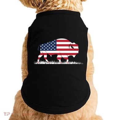 Usa Flag American Buffalo Cool Gift Doggie Tank