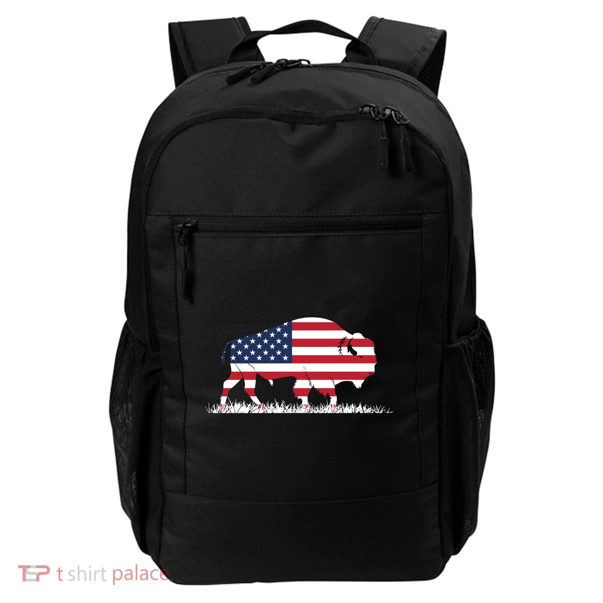 Usa Flag American Buffalo Cool Gift Backpack