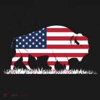 Usa Flag American Buffalo Cool Gift Backpack thumb 2