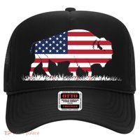 Usa Flag American Buffalo Cool Gift Hat thumb 0
