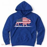 Usa Flag American Buffalo Cool Gift Hoodie thumb 0