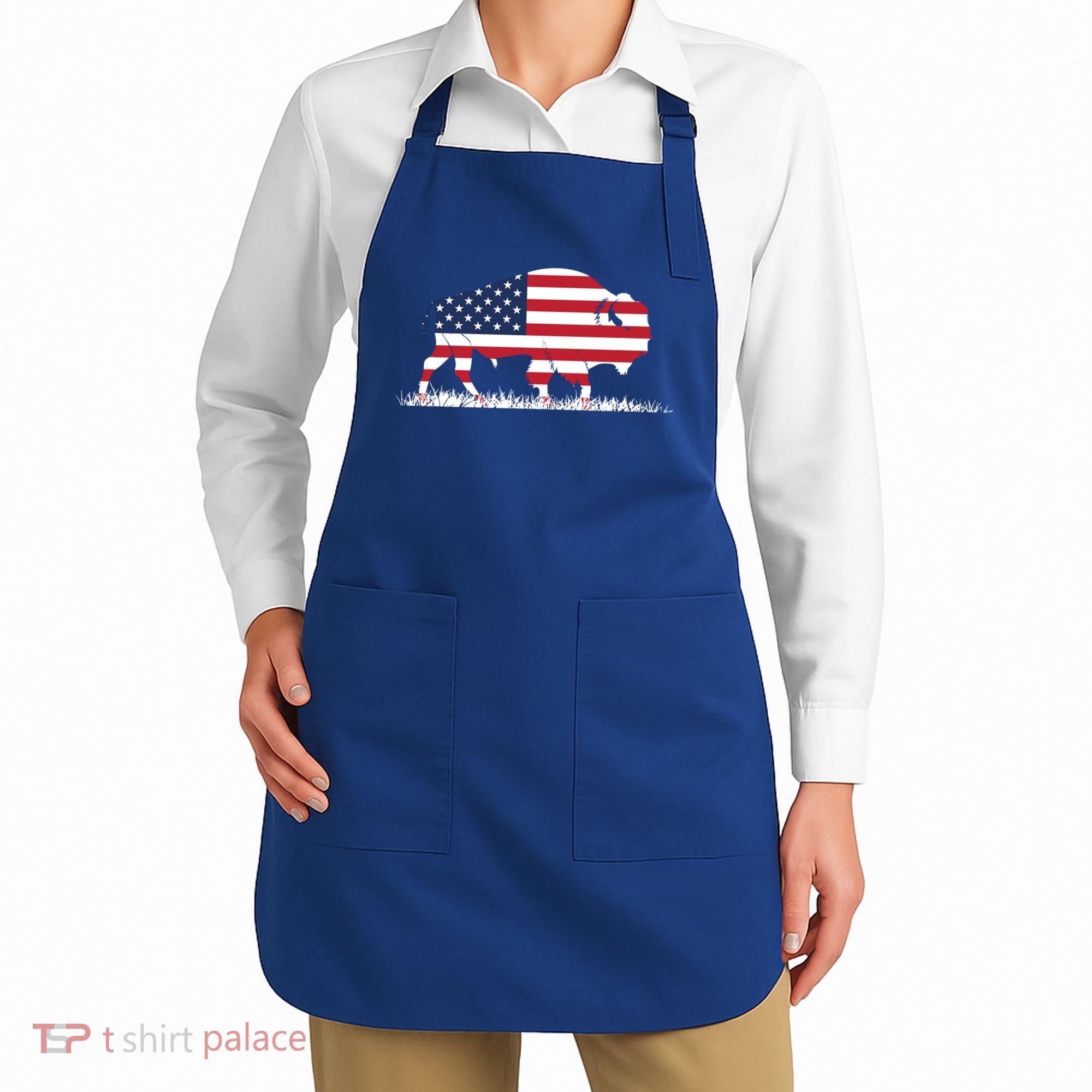 Usa Flag American Buffalo Cool Gift Apron