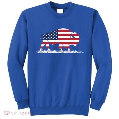 Usa Flag American Buffalo Cool Gift Sweatshirt
