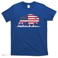 Usa Flag American Buffalo Cool Gift T-Shirt thumb 0