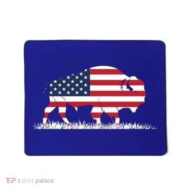 Usa Flag American Buffalo Cool Gift Mousepad