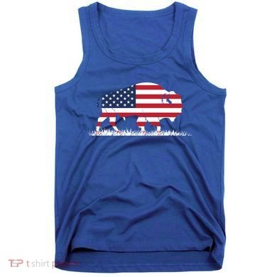 Usa Flag American Buffalo Cool Gift Tank Top