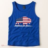 Usa Flag American Buffalo Cool Gift Tank Top thumb 2