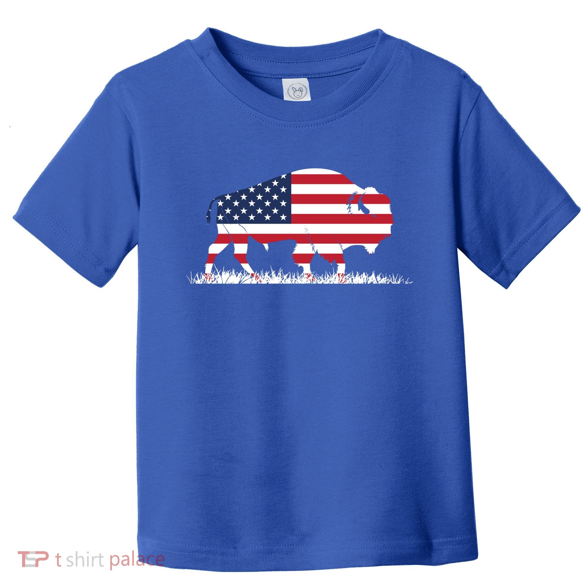 Usa Flag American Buffalo Cool Gift Toddler T-Shirt