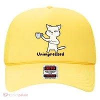 Unimpressed Funny Angry Cat Coffee Hat thumb 0