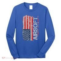 Usa Flag Airsoft Shooting Sports Gun Long Sleeve Shirt thumb 0
