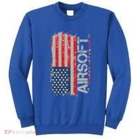 Usa Flag Airsoft Shooting Sports Gun Sweatshirt thumb 0