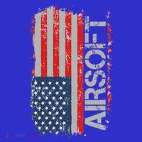 Usa Flag Airsoft Shooting Sports Gun T-Shirt thumb 7