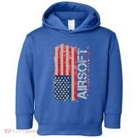 Usa Flag Airsoft Shooting Sports Gun Toddler Hoodie thumb 0