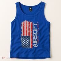 Usa Flag Airsoft Shooting Sports Gun Tank Top thumb 2