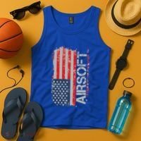 Usa Flag Airsoft Shooting Sports Gun Tank Top thumb 4