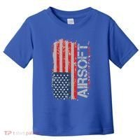 Usa Flag Airsoft Shooting Sports Gun Toddler T-Shirt thumb 0
