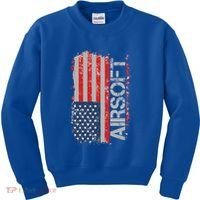 Usa Flag Airsoft Shooting Sports Gun Kids Sweatshirt thumb 0