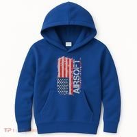 Usa Flag Airsoft Shooting Sports Gun Kids Hoodie thumb 0