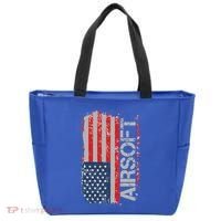 Usa Flag Airsoft Shooting Sports Gun Tote Bag thumb 0