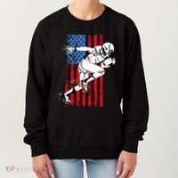 Us Flag American Football Player Women's Sweatshirt thumb 0