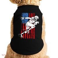 Us Flag American Football Player Doggie Tank thumb 0