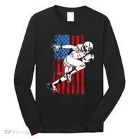 Us Flag American Football Player Long Sleeve Shirt thumb 0