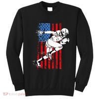 Us Flag American Football Player Sweatshirt thumb 0