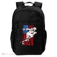 Us Flag American Football Player Backpack thumb 0