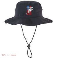 Us Flag American Football Player Bucket Hat thumb 0