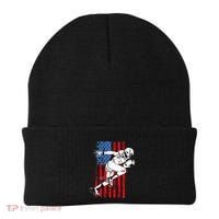 Us Flag American Football Player Beanie thumb 0