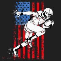 Us Flag American Football Player Beanie thumb 2