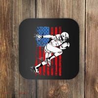 Us Flag American Football Player Coaster thumb 0