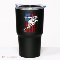 Us Flag American Football Player Tumbler thumb 0