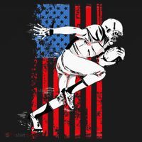 Us Flag American Football Player Mousepad thumb 1