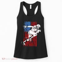 Us Flag American Football Player Women's Tank Top thumb 0
