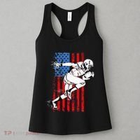 Us Flag American Football Player Women's Tank Top thumb 3