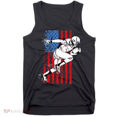 Us Flag American Football Player Tank Top