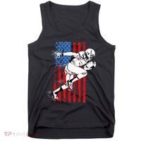 Us Flag American Football Player Tank Top thumb 0