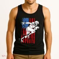 Us Flag American Football Player Tank Top thumb 3