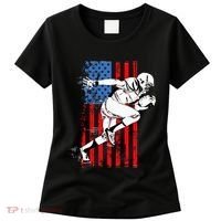 Us Flag American Football Player Women's T-Shirt thumb 0