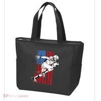 Us Flag American Football Player Tote Bag thumb 3