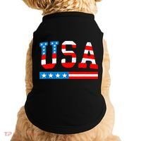 USA Flag American Funny 4th Of July Merica Doggie Tank thumb 0