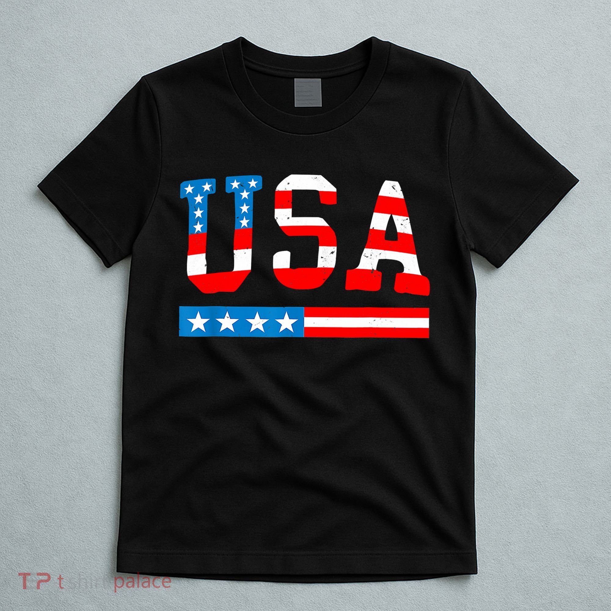USA Flag American Funny 4th Of July Merica T-Shirt