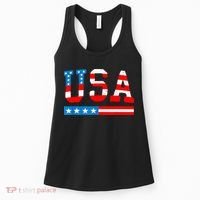 USA Flag American Funny 4th Of July Merica Women's Tank Top thumb 0